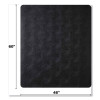 Economat Carpet Chair Mat For Flat Pile Carpeted Floors, Rectangular, 46" x 60", Black