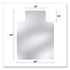 Duramat Moderate Use Chair Mat With Lip For Low Pile Carpeting, Dock Delivered, Beveled Edges, 45" x 53", Clear, 25/Pallet