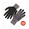 Proflex 7000 Nitrile-Coated Gloves Microfoam Palm, En388: 4121A, 9" Long, Large, Gray, 12 Pairs