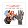 Proflex 7044 Ansi A4 Pu Coated Cr Gloves, En388: 4X42D, 9" Long, Large, Gray, 12 Pairs