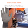Proflex 7044 Ansi A4 Pu Coated Cr Gloves, En388: 4X42D, 9" Long, X-Small, Gray, Pair