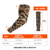 Chill-Its 6695 Sun Protection Arm Sleeves, Polyester/Spandex, Medium/Large, Camo