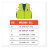 Chill-Its 6665 Embedded Polymer Cooling Vest With Zipper, Nylon/Polymer, Medium, Lime