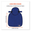 Chill-Its 6717Fr Fr Cooling Hard Hat Pad And Neck Shade, 12.5 x 9.75, Blue
