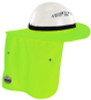 Chill-Its 6661 Universal Hard Hat Brim With Neck Shade, Lime
