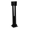 Shax 6190 Umbrella Stand, 1.65" Cylinder With Set Screw Clamp, Metal, 48 x 48 x 10, Black