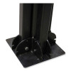 Shax 6190 Umbrella Stand, 1.65" Cylinder With Set Screw Clamp, Metal, 48 x 48 x 10, Black
