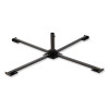Shax 6190 Umbrella Stand, 1.65" Cylinder With Set Screw Clamp, Metal, 48 x 48 x 10, Black