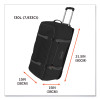 Arsenal 5032 Water-Resistant Wheeled Duffel Bag, 15 x 31.5 x 15, Black