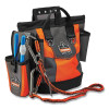 Arsenal 5527 Premium Topped Tool Pouch With Hinged Closure, 6 x 10 x 11.5, Polyester, Orange