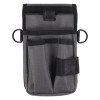 Arsenal 5568 Belt Loop Tool Pouch With Device Holster, 4 Compartments, 5 x 2 x 8.5, Polyester, Gray