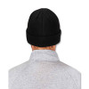 N-Ferno 6811Z Rib Knit Hat With Zipper For Bump Cap Insert, One Size Fits Most, Black