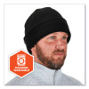 N-Ferno 6811Z Rib Knit Hat With Zipper For Bump Cap Insert, One Size Fits Most, Black