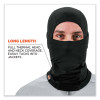 N-Ferno 6844 Dual-Layer Balaclava Face Mask, Nylon/Spandex, One Size Fits Most, Black