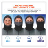 N-Ferno 6844 Dual-Layer Balaclava Face Mask, Nylon/Spandex, One Size Fits Most, Black