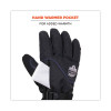 Proflex 825Wp Thermal Waterproof Winter Work Gloves, Large, Black, Pair