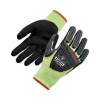 Proflex 7141 Ansi A4 Dir Nitrile-Coated Cr Gloves, En388: 4X42Dp, 9" Long, Medium, Lime, 72 Pairs/Carton