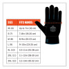 Proflex 7401-Case Coated Lightweight Winter Gloves, En388: 2131X, 10" Long, Medium, Orange, 144 Pairs/Carton
