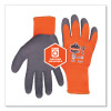 Proflex 7401-Case Coated Lightweight Winter Gloves, En388: 2131X, 10" Long, Medium, Orange, 144 Pairs/Carton