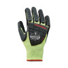 Proflex 7141 Ansi A4 Dir Nitrile-Coated Cr Gloves, En388: 4X42Dp, 9" Long, Large, Lime, Pair