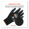 Proflex 7001 Nitrile-Coated Gloves, En388: 4121X, 8.25" Long, Small, Black, Pair