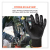 Proflex 7001 Nitrile-Coated Gloves, En388: 4121X, 8.25" Long, Small, Black, Pair