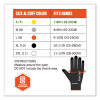 Proflex 7001 Nitrile-Coated Gloves, En388: 4121X, 8.25" Long, Small, Black, Pair