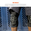 Proflex 550 Padded Knee Sleeves With 3-Layer Foam Cap, Slip-On, Medium/Large, Black, Pair