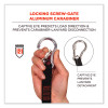 Squids 3105 Tool Lanyard With Aluminum Carabiner + Cinch-Loop, 15 Lb Max Working Capacity, 32" To 48" Long, Black, 10/Pack