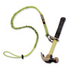 Squids 3101 Lanyard With Stainless Steel Carabiner + Cinch-Loop, 15 Lb Max Working Capacity, 42" To 54" Long, Lime