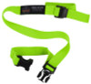 Squids 3150 Elastic Lanyard With Buckle, 2 Lb Max Working Capacity, 18"-48" Long, Lime, 10/Pack