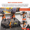 Squids 3178 Locking Aerial Bucket Hook, Tethering Point, 9.06 x 7.09 x 2.17, Black/Orange, Supports 40 Lbs