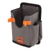Squids 5543 Handheld Barcode Scanner Mount Holder With Fastener Straps, 2 Compartments, 3.5 x 2.5 x 7.3, Gray