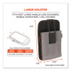 Squids 5542 Phone Style Scanner Holster With Belt Loop, Large, 1 Compartment, 3.75 x 1.25 x 6.5, Polyester, Gray