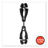 Squids 3420 Dual Clip Swivel Glove Clip Holder, 1 x 0.6 x 5.5, Acetal Copolymer, Black, 100/Pack