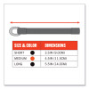 Squids 3700 Nylon Webbing Tool Tails With D-Rings, 2 Lb Max Working Capacity, 5.5", Black, 6/Pack, 10 Packs/Carton