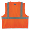 Glowear 8220Z Class 2 Standard Mesh Zipper Vest, Polyester, Small/Medium, Orange