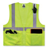 Glowear 8220Z Class 2 Standard Mesh Zipper Vest, Polyester, 2X-Large/3X-Large, Lime