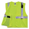 Glowear 8260Frhl Class 2 Fr Safety Hook And Loop Vest, Modacrylic/Kevlar, 4X-Large/5X-Large, Lime