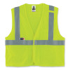 Glowear 8263Frhl Class 2 Fr Safety Economy Hook And Loop Vest, Modacrylic Mesh/Cotton, 2X-Large/3X-Large, Lime