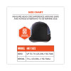 Skullerz 8950Xl Xl Bump Cap Hat, Long Front Brim, Large To Xxx-Large (7.5 And Up), 0.01" Insert, Black