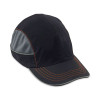 Skullerz 8950Xl Xl Bump Cap Hat, Long Front Brim, Large To Xxx-Large (7.5 And Up), 0.01" Insert, Black