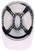 Skullerz 8951 Vented Hard Shell Bump Cap, Short Front Brim, One Size Fits Most (6.13 To 8), White