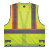Glowear 8231Tv Class 2 Hi-Vis Tool Tethering Safety Vest, Polyester, 2X-Large/3X-Large, Lime