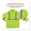 Glowear 8365 Class 3 Hi-Vis Rain Jacket, Polyester, X-Large, Lime