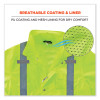 Glowear 8365 Class 3 Hi-Vis Rain Jacket, Polyester, 4X-Large, Lime