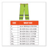 Glowear 8915 Class E Hi-Vis Rain Pants, Small, Lime