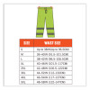 Glowear 8915 Class E Hi-Vis Rain Pants, X-Large, Lime