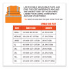 Glowear 8210Hl-S Single Size Class 2 Economy Mesh Vest, Polyester, 2X-Large, Orange