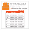 Glowear 8210Hl-S Single Size Class 2 Economy Mesh Vest, Polyester, 5X-Large, Orange